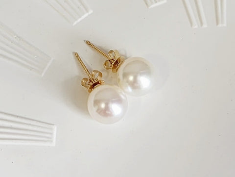 South sea white pearl earring