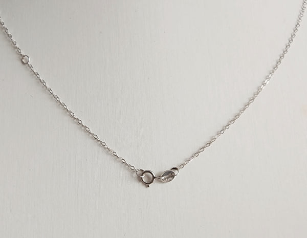 18k white gold chain