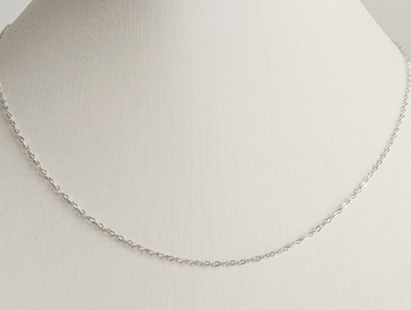 18k white gold chain